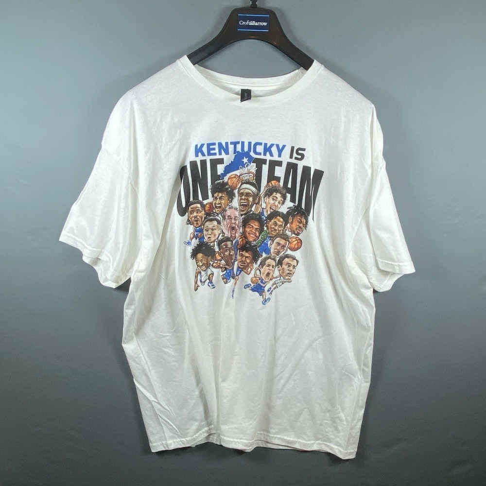 Kentucky Wildcats Basketball Kentucky Is One Team T-Shirt Gildan Size 3XL